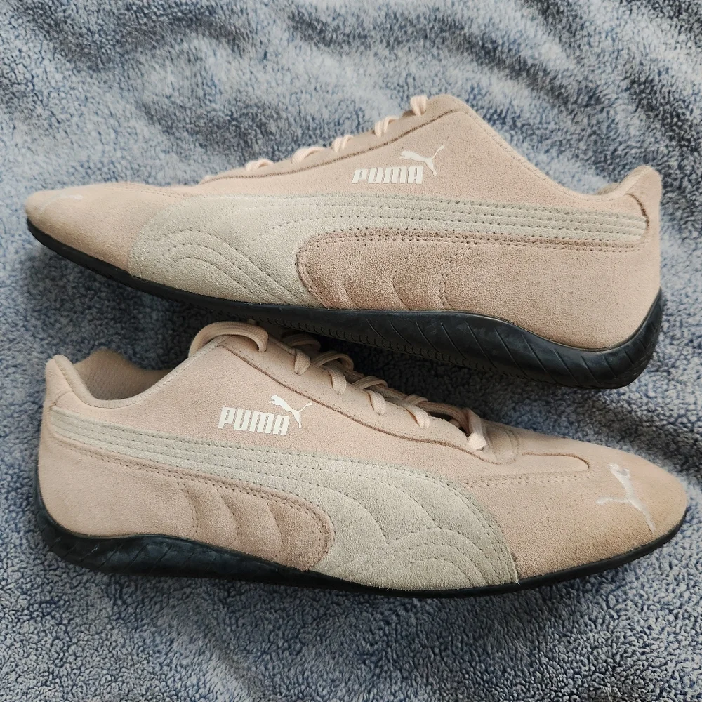 Puma Women's Speedcat OG Suede Sneakers Pink White Size 9.5/40.5 - Picture 4 of 11